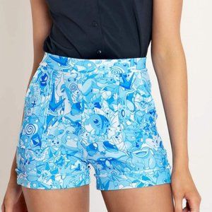 NWOT Blackmilk. Pokemon Water Type Cuffed Shorts